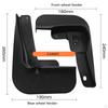 4 Pieces Car Wheel Mud Flaps Automotive Styling Accessories ,Mud Guards Mudguard for Camry
