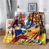 Di-gimon Cartoon Anime Throws Blanket Kids Super Soft Cute Blankt for Travel Couch Picnic Sofa Bed Flannel Blanket Birthday Gift