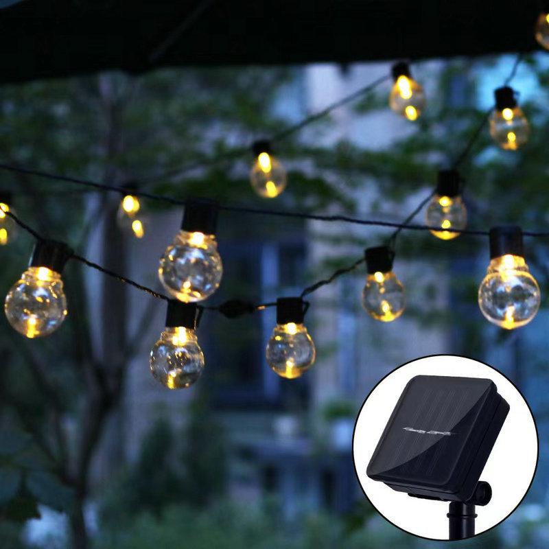 Outdoor Solar Bubble Ball String Lights: Waterproof, Colorful Tent & Decorative Atmosphere Lights (Set of 10)