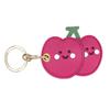 Leather Strawberry Lemon Keychain Case Holder  Women Car Key Ring Charm Bag Car Pendant Gift Anti-Lost Pet Dog Cat Collar