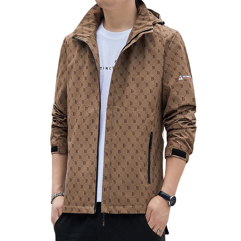 New Men's Jacket Autumn New Trend Young Couple Fashion Trench Coat