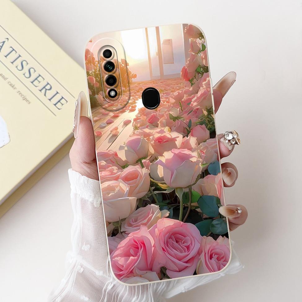 Casing For Oppo A31 2020 CPH2015 Case A8 PDBM00 Cute Cat Fashion Luxury Silicone Shockproof Phone Case For Oppo A8 Back Cover