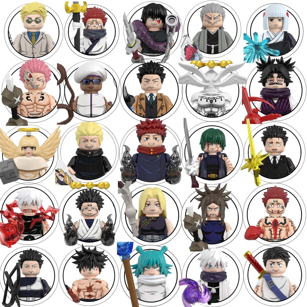 WM6202 WM6201 WM6200 WM6140 WM6139 Jujutsu Kaisen Byggeklosser Mini Actionfigur Itadori Yuji Gojo Satoru Ryomen Gaver Leker