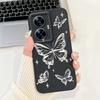 For Realme C55 Case RMX3710 Silicone Cute Cat Fashion Butterfly Flowers Love Painted Cover For Realme Narzo N55 Phone Case Funda