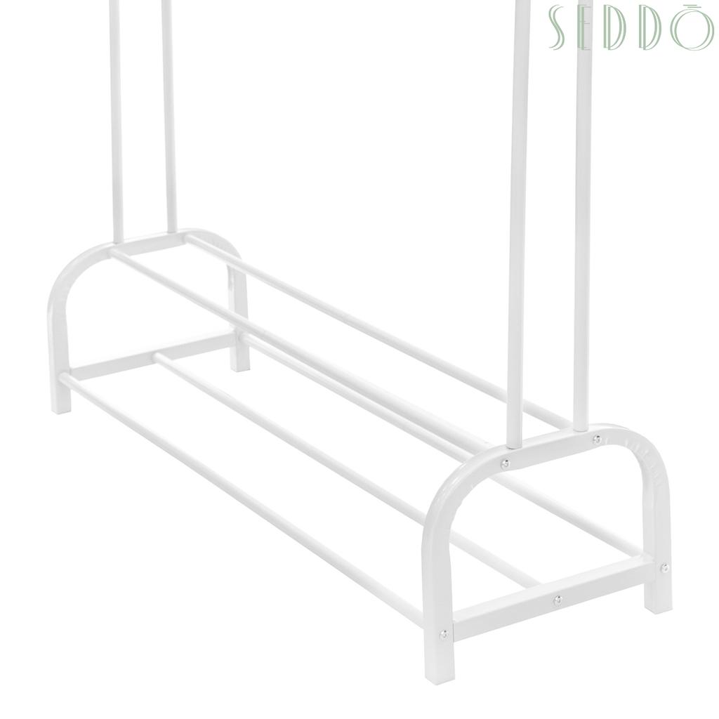 Shelf Metal Hanger Stable Durable Standing Hall Wardrobe