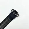 Black Plastic M.2 NVME to SFF-8611/8612 Flexible PCIe Cable, 1 Piece