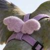 Bird Flight Harness with Leash Adjustable Parrot Flying Harness Cute Angel Wings Harness for Parrots Pigeons Lovebird Budgerigar Cockatiel