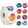 50-500pcs 8 Styles Thank You Sticker for Seal Labels Round Floral Multi Color Labels Sticker Handmade Offer Stationery Sticker