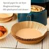 [Oil-Proof | Non-Stick] 55pcs/110pcs Oil-Proof Non-Stick Disposable Paper Pad for Air Fryer | Baking, Frying, Microwaving And Cooking | Easter