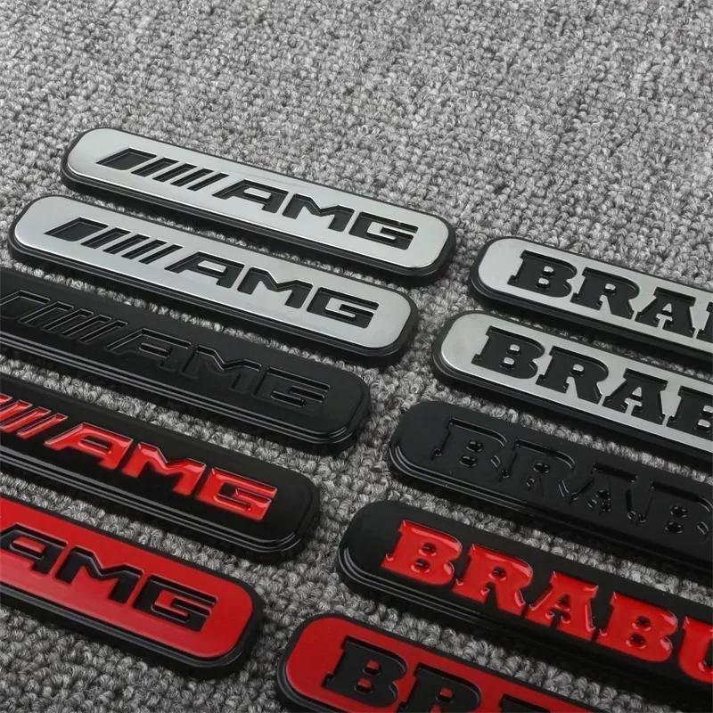 1 Pçs ABS Car Side Trunk Para AMG Brabus Emblem Sticker Accessories For Benz C63 A45 GLS Fortwo Forfour 451 453