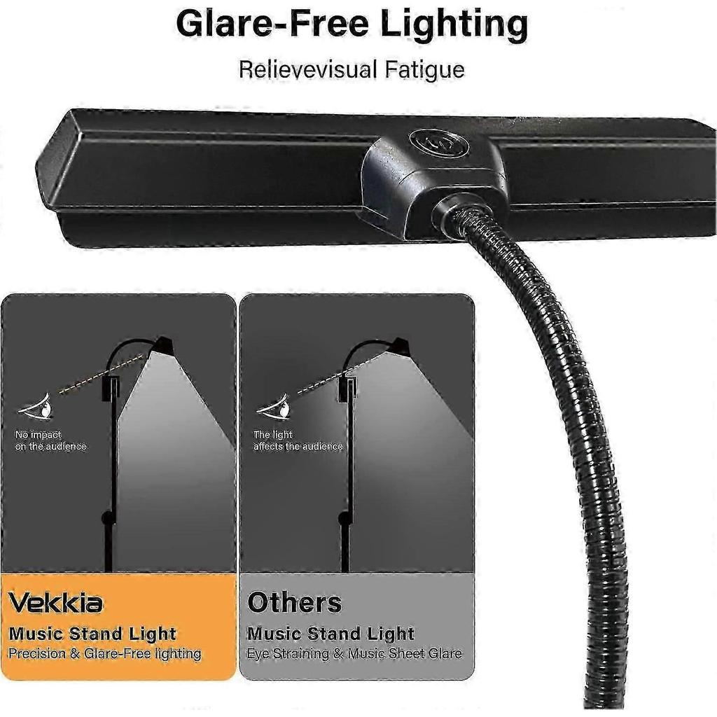 New Music Stand Light-19 Led Professional Musician, Clip On Light For Music Stand, Usb Rechargeable