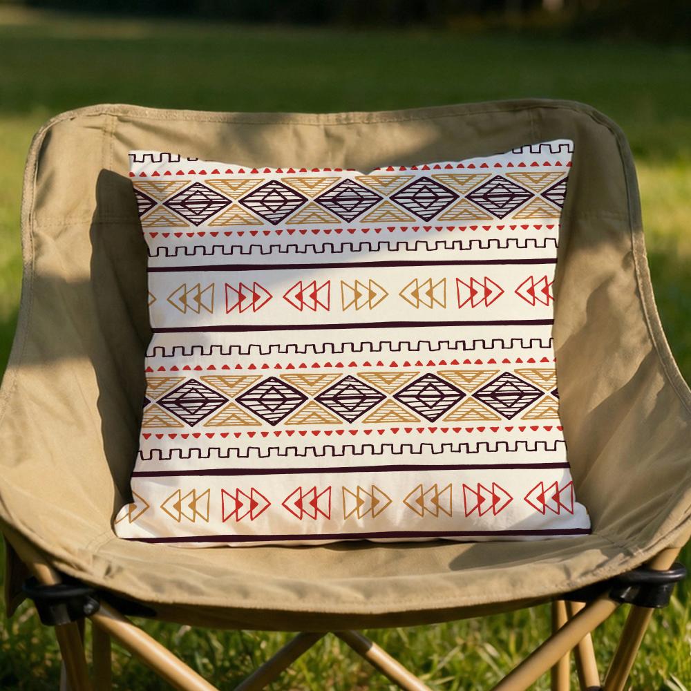 Bohemian Ethnic Prints Cushion Cover Soft Reversible  Durable Pillow Cover  MultiScene Use for Home  Car Daily Comfort