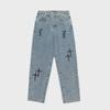 Men's 2022 Spring/Autumn Straight Loose Korean Style Casual Nine-Point Wide-Leg Jeans