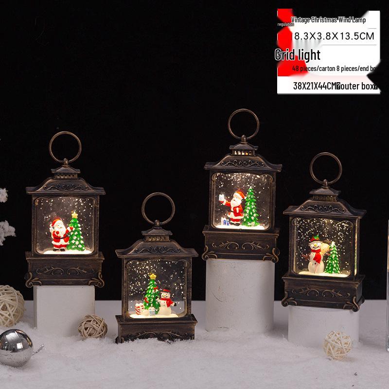 Christmas Crystal Ball Music Box Lantern Ornament