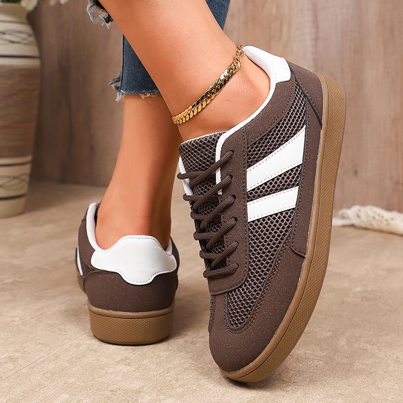 Fashion 2025 New Breathable Sneakers Women Spring Autumn Soft Sole Lace Up Casual Flats Woman Comfort Non Slip Sports Shoes Female 36-43