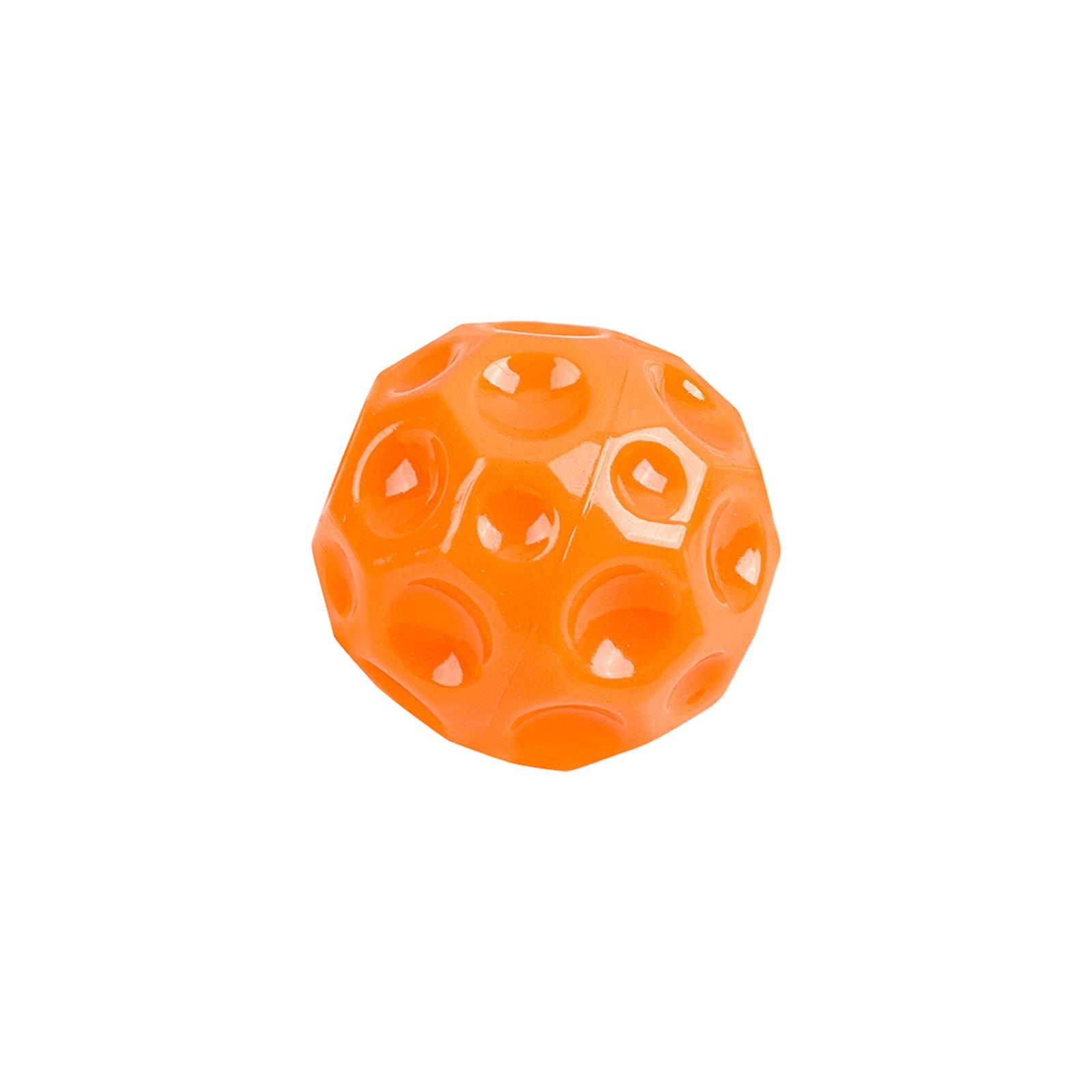 

Interactive Squeaky Dog Toy Ball, TPR Chew Toy With Textured Surface For Teeth Cleaning, Boredom Relief & Puppy Training, Bouncy Toy One Size помаранчевий