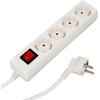 WOLFPACK - 4-way Schuko Socket Strip With 16A Switch - 250V