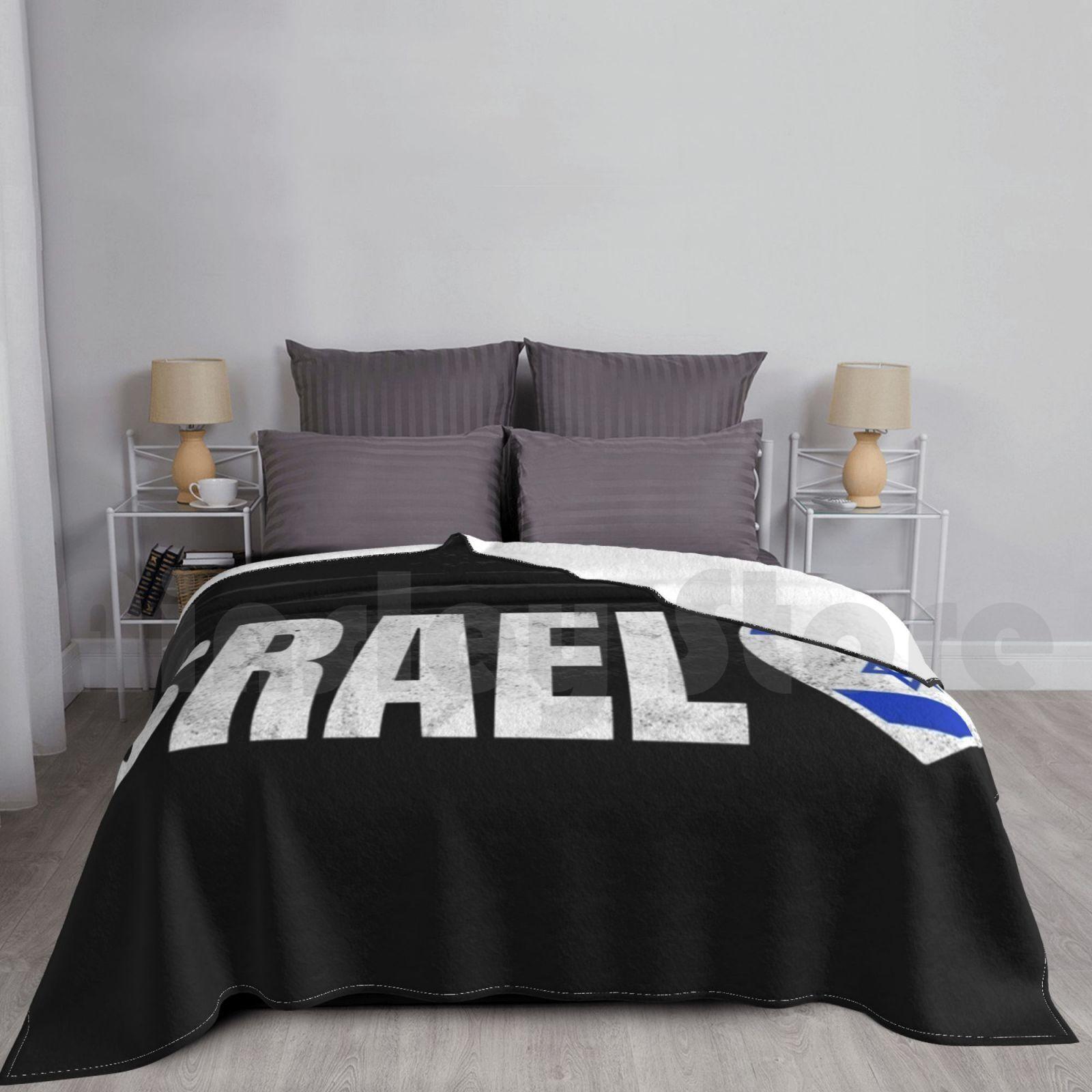 Blanket Israel 1402 Israel Flag Israel Israelisch Hebr Isch Gelobte Land Size: 75*100cm, Weight: 230 GSM