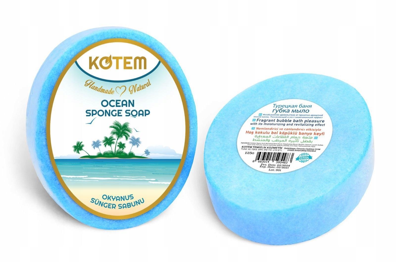 Kotem - Naturseife mit Schwamm Ozean 125g