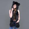 Cartoon Plush Hat Scarf Glove Set - Cute Faux Fur Cap