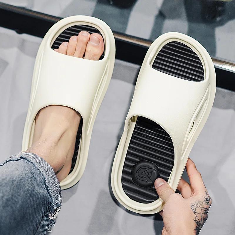 Fashion Men's Slippers Indoor Leisure Sports Couple Beach Shoes Summer Outdoor Anti Slip Thick Sole Designer Sandals for Men Zapatillas