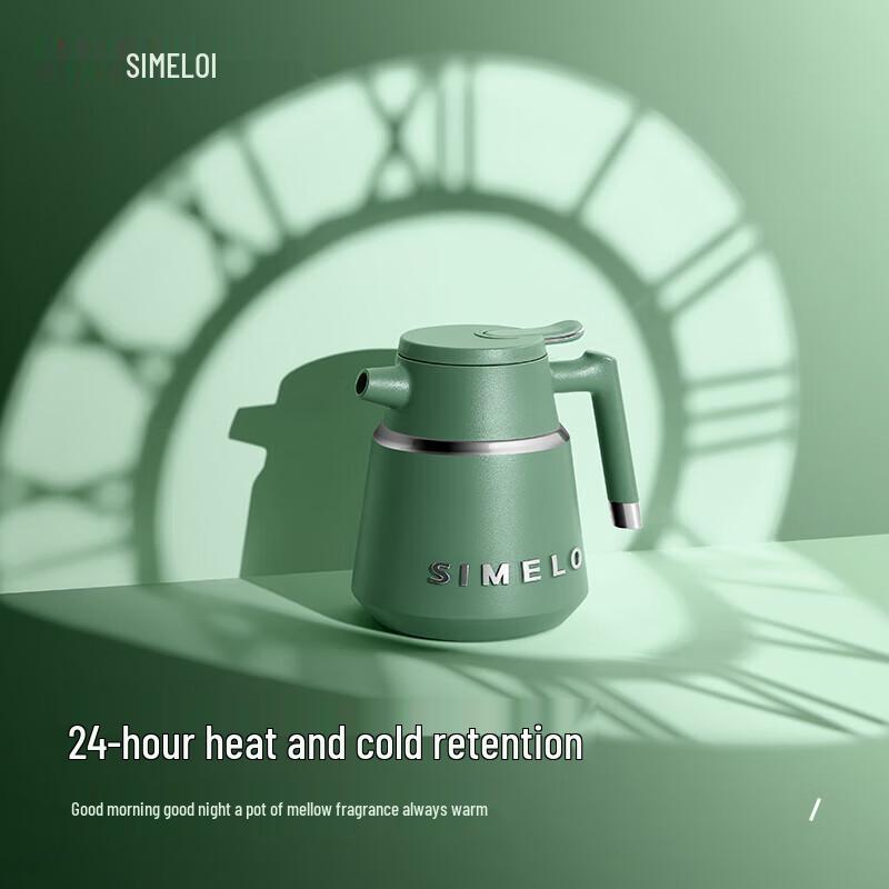 SIMELO 1.8L 316L Stainless Steel Insulated Tea Pot