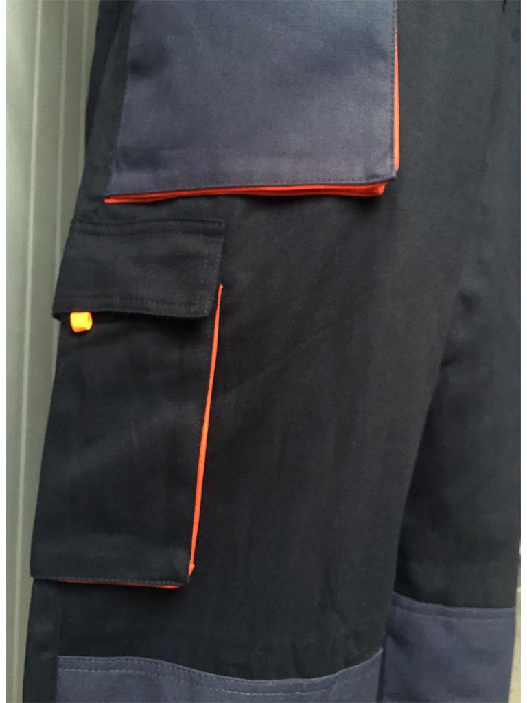 Japanese Fashion Unisex Pure Cotton Multi-Pocket Overalls with Custom Printing