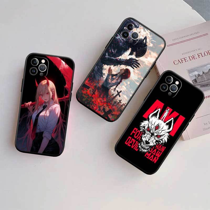 C-Chainsaws Denji Shockproof Phone Case for Redmi Note 8 8T 9 9A 9C 9T 9S 10 11 11S 10C 10X 10A 10T Pro Max Plus Prime