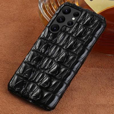 Luxury Crocodile Leather Phone Case for Samsung S Series - Fits S23 Ultra, Note20, S21 Plus, S22 +