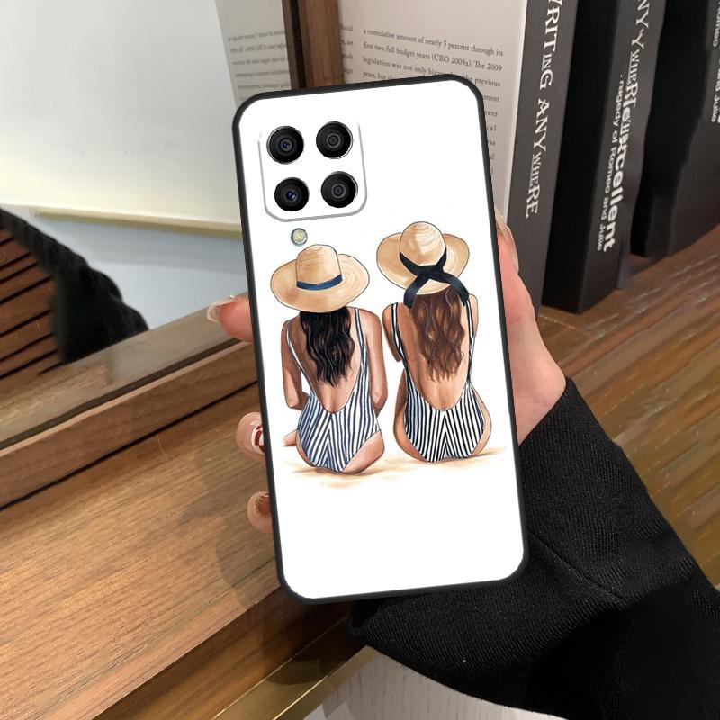 Best Friends BFF Matching Case For Samsung Galaxy M13 M53 M51 M31 M11 M14 M34 M54 M12 M32 M52 M16 M36 M56 M15 M35 M55