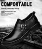 Men's Casual Business Crocodile Leather Shoes - Breathable Cowhide for Spring & Autumn