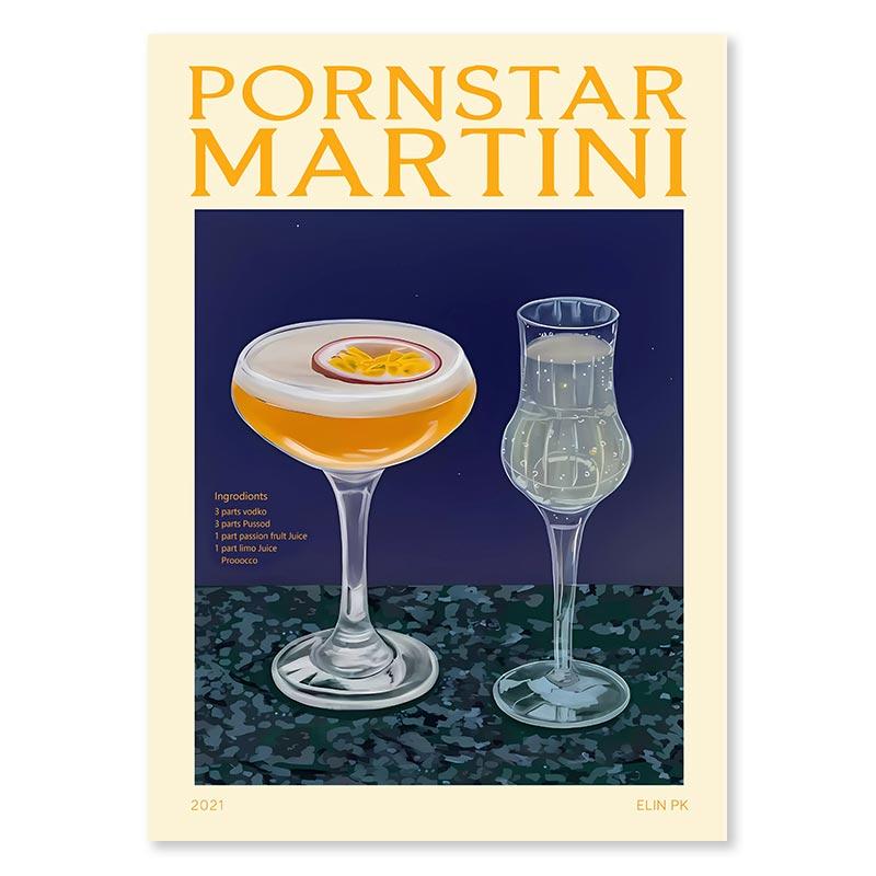 

Коктейль Фруктовый сок Апероль Шприц Постеры Сангрия Напиток Негрони Мартини Виски Картина на холсте Интерьер бара Домашний декор 30x40cm No Framed