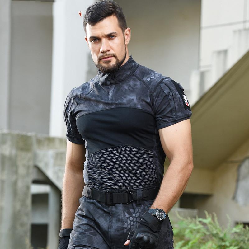 Men's Summer Short Sleeve Half Zip Breathable T Shirt Plus Size Tee