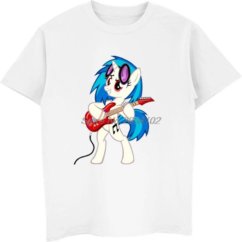 

Футболка для друга Хип-хоп Рок DJ Музыка Пони Футболки Студенческая любовь Аниме Мультфильм Футболка Harajuku Футболки Топы XXXXXL