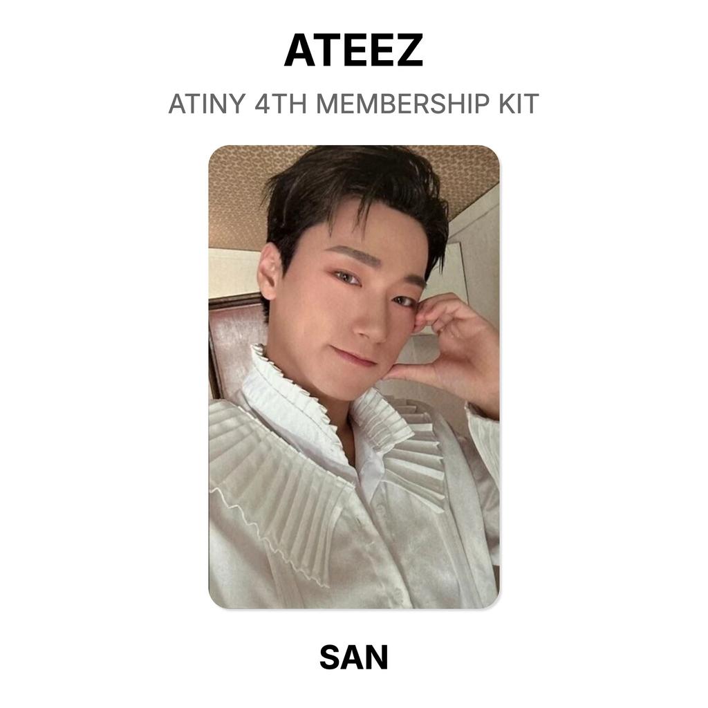 ATEEZ ATINY 4TH MEMBERSHIP KIT Official Photocard