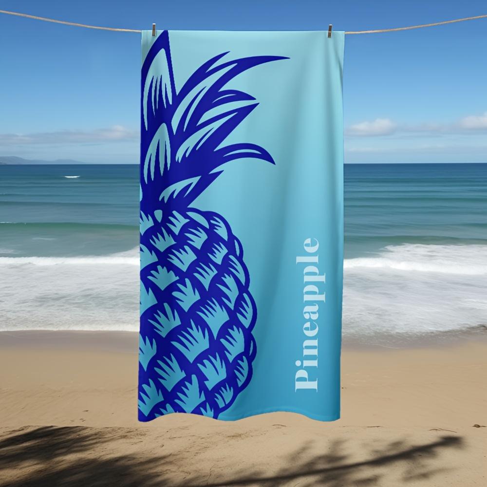 

Pineapple Print Beach Towel, Soft Comfortable Microfiber Quick Dry Absorbent for Beach Pool Camping Sports Travel Gift W40*H60(CM)