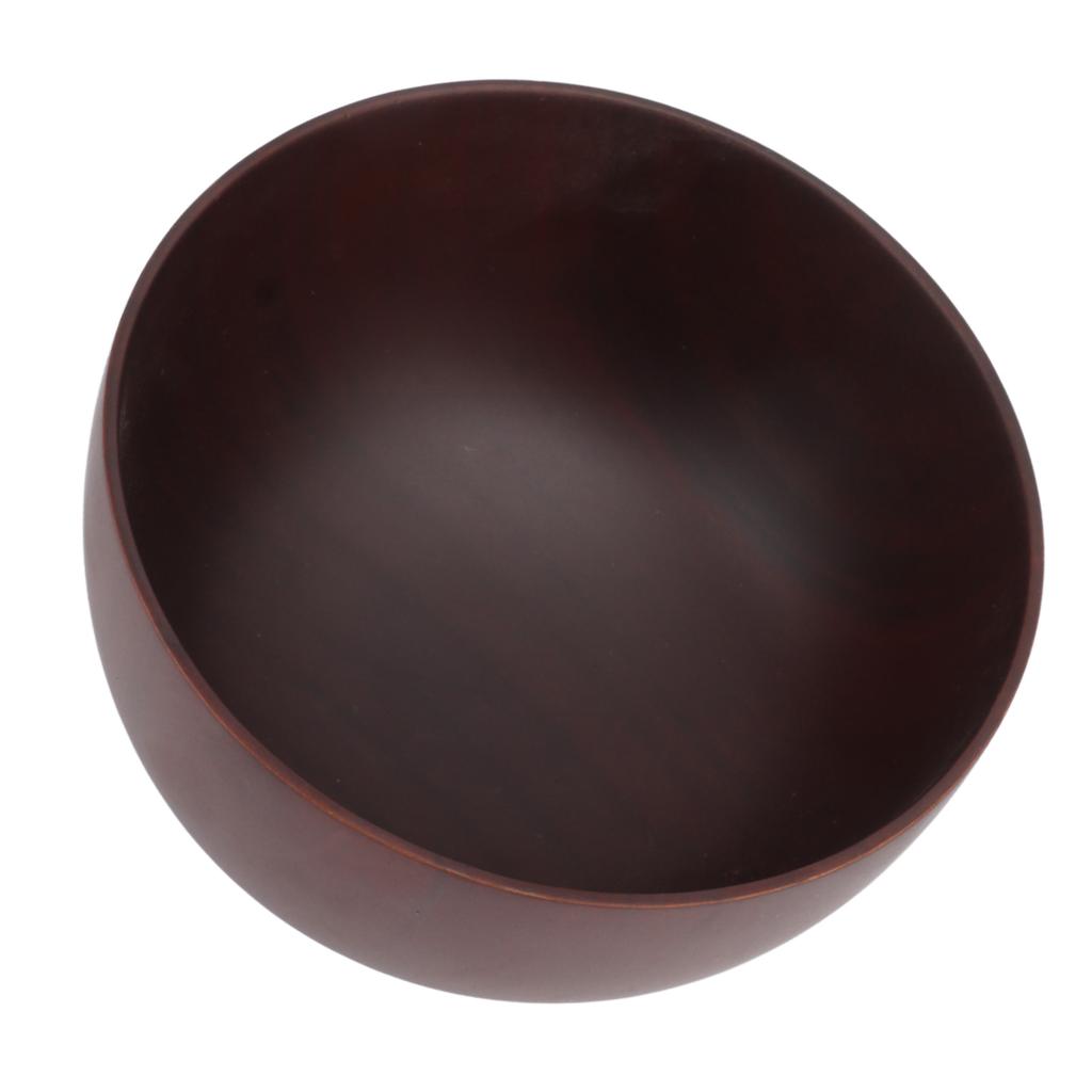 Wood Noodle Bowl Unique Wood Grain Color Pattern Japanese Soup Bowl for Home Rice Salad