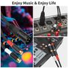 2RCA Female to XLR Male Converter Cable Professional Sound Connector 30cm Length Nylon Texture for Speaker
