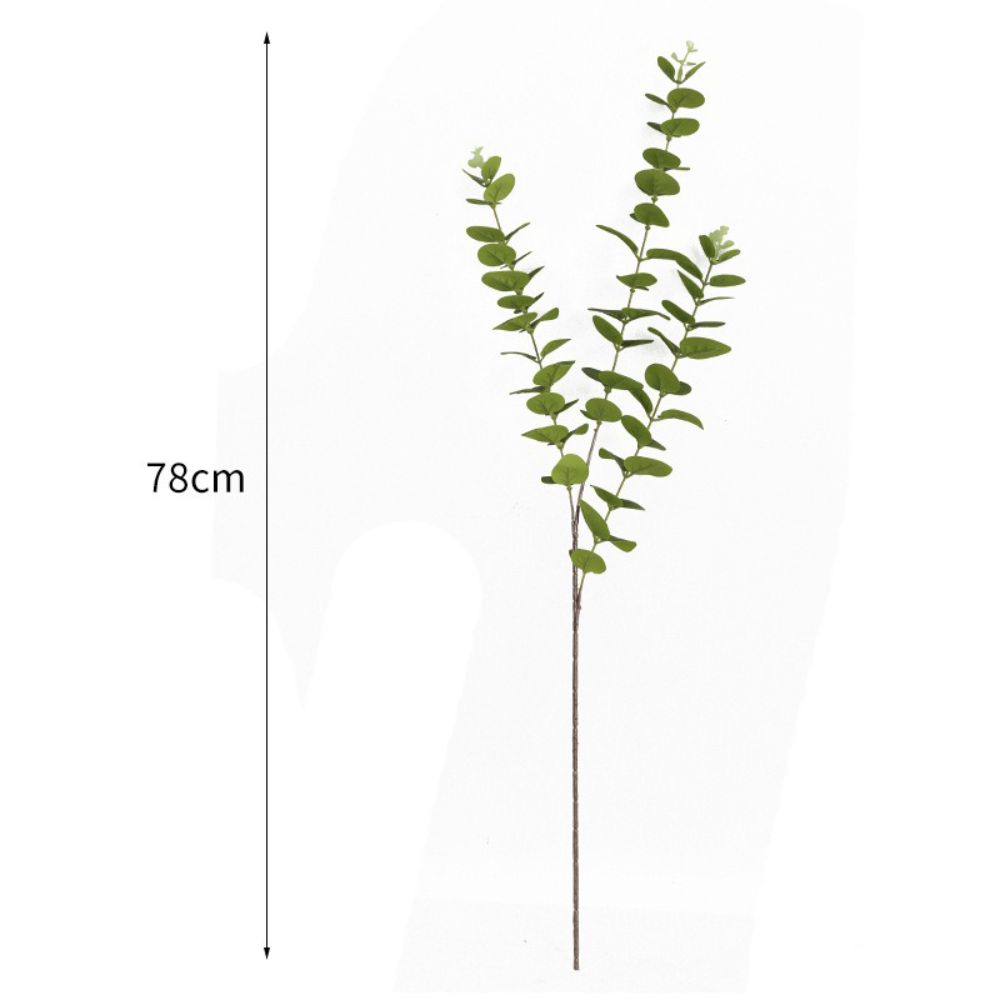 Green Color Artificial Eucalyptus Stems Silk Artificial Flowers  Garden Decoration