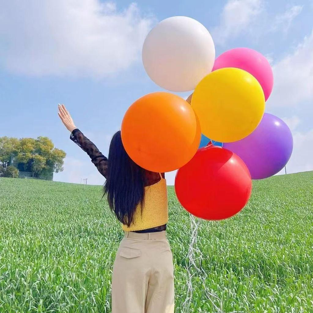 36-Inch Extra-Large Explosion-Proof Outdoor Balloon for Kids, Latex Toy, Thickened Design