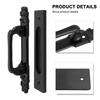 Barn Door Pull Sliding Door Handle Hardware Black Heavy-duty Interior Wooden Door Handle No Punching Furniture Cabinet Pull