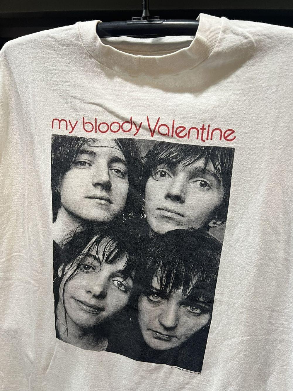 My Bloody Valentine 1991 Band Classic Style White Unisex Tshirt Reprint KH13986 L
