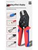 Spring Insert Ratchet Crimping Pliers SN-58B - Cold Press & Insulated Terminal, Multi-Jaw Bare Terminal Crimp Pliers.