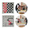 3 in 1 Giant Checkers Set Vintage Giant Checkers Game with Reversible Mat  Indoor and Outdoor Board Game for Family