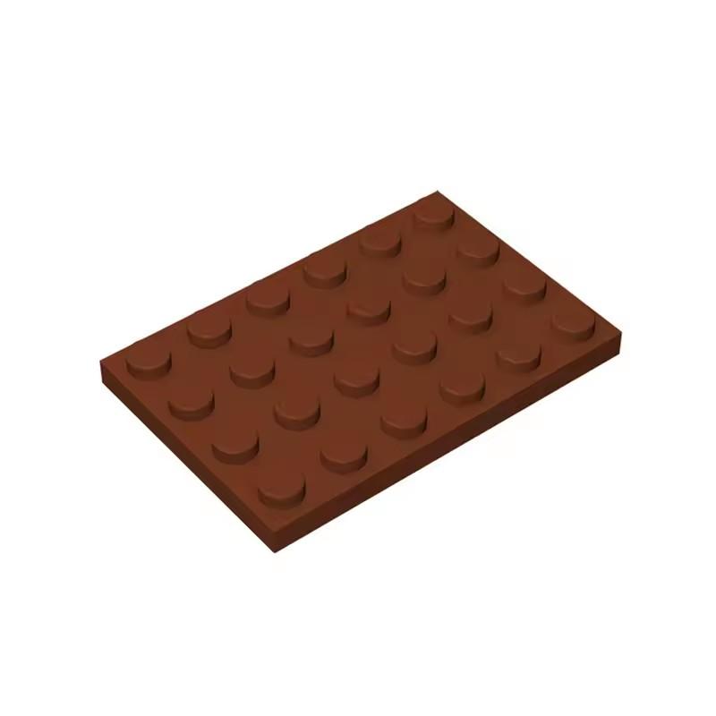 

10pcs 3032 Plate 4 x 6 Bricks Collections Bulk Modular GBC Toys For Technical MOC Set Buildings Blocks 10pcs коричневий