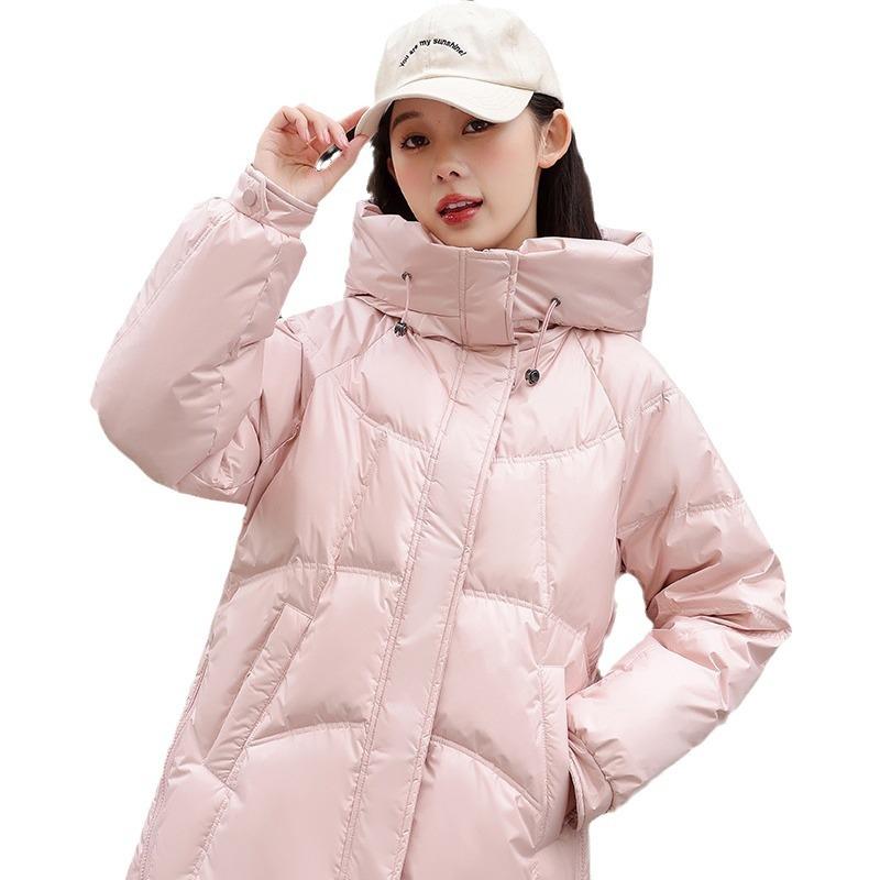 Winter Down Jacket for Women Casual Loose Hooded Thick Warm Coat