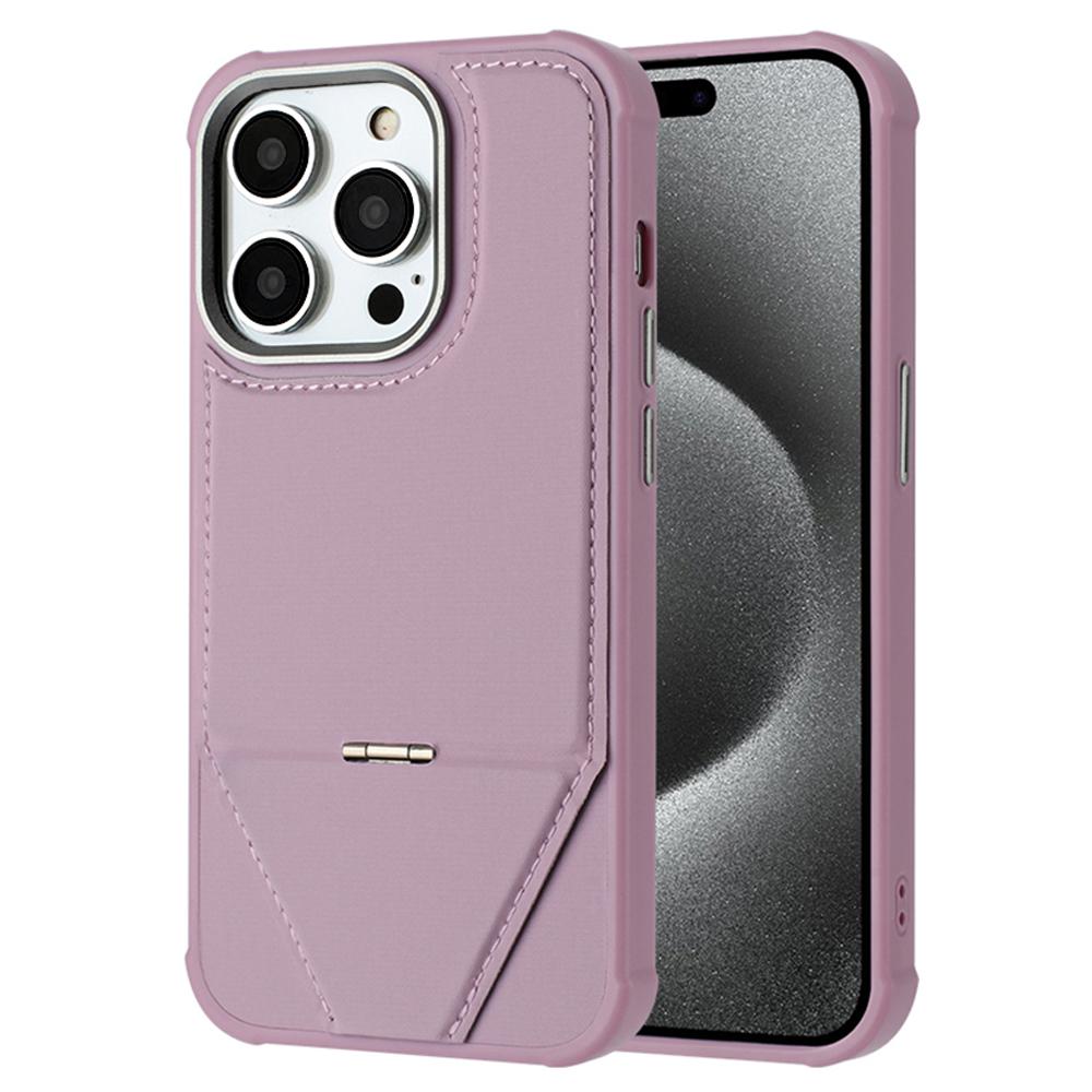 For iPhone 15 Pro Max Case Compatible with MagSafe Kickstand TPU + PU Leather Phone Cover