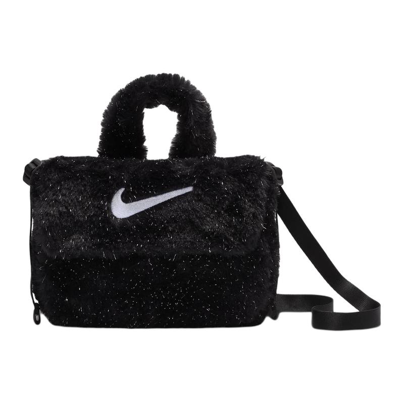 Nike Big Kids' Faux Fur Crossbody Bag 1L Casual FZ1329-010