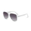 Freckles Mark Vintage Retro 70s Sunglasses for Men and Classic Large Square Aviator Trendy Oversize Women, Glasses, Clear,