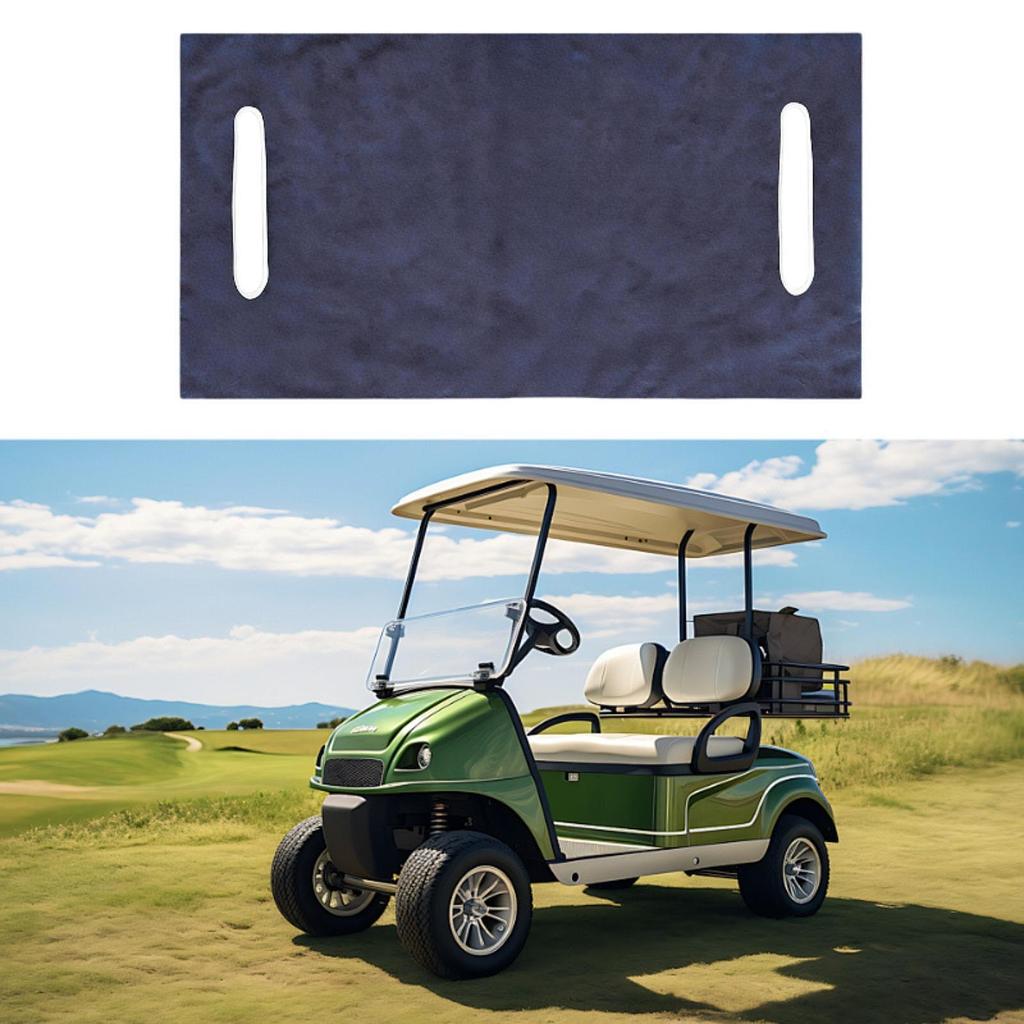 Universelle Golfcart-Sitzabdeckung Weiche Decke Handtuch Einfache Montage Strapazierfähiges Polyester für die meisten 2-Sitzer Club Zubehör